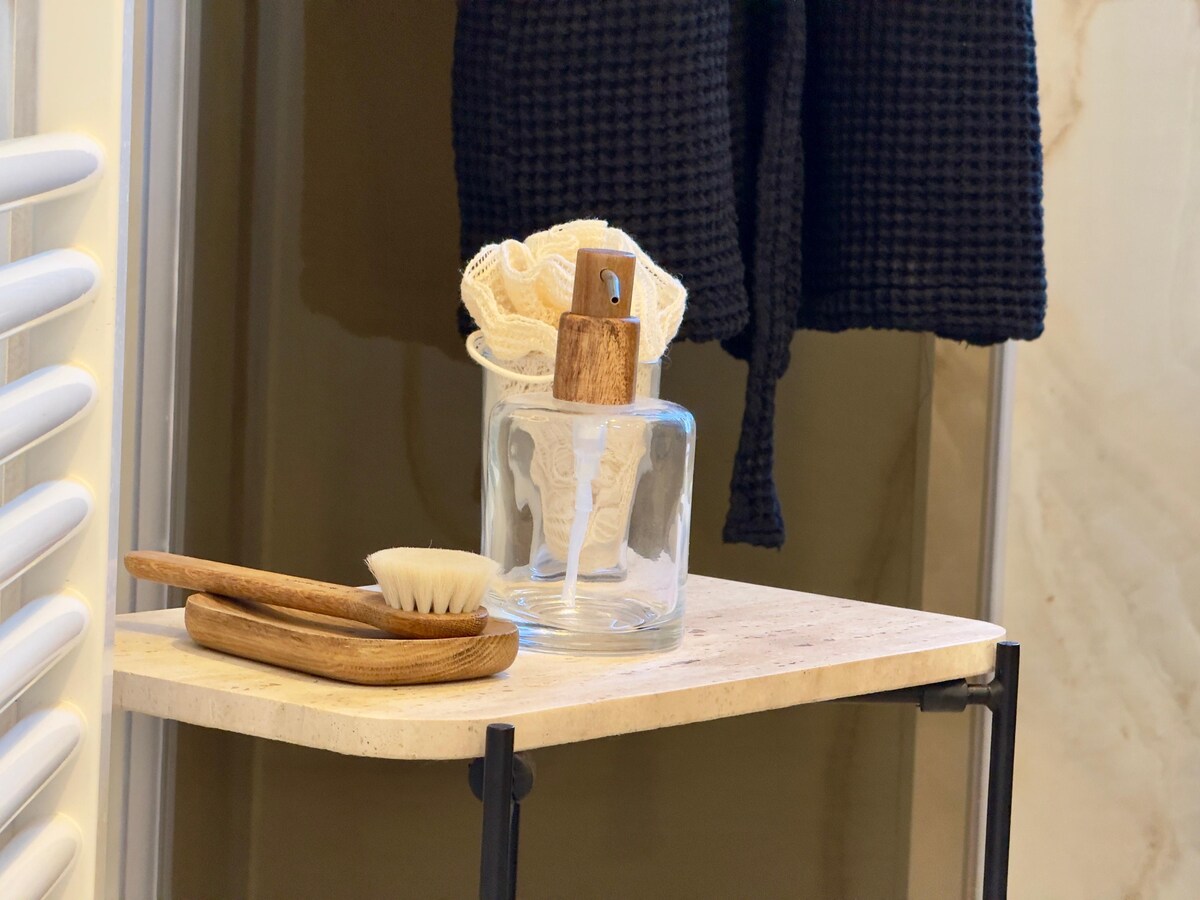 Master Suite bathroom · accessories and robe